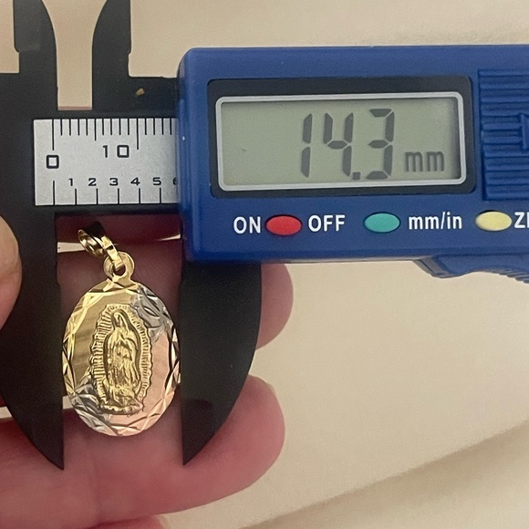 14k Gold Filled Virgen Guadalupe Cadena - Picture 5 of 8
